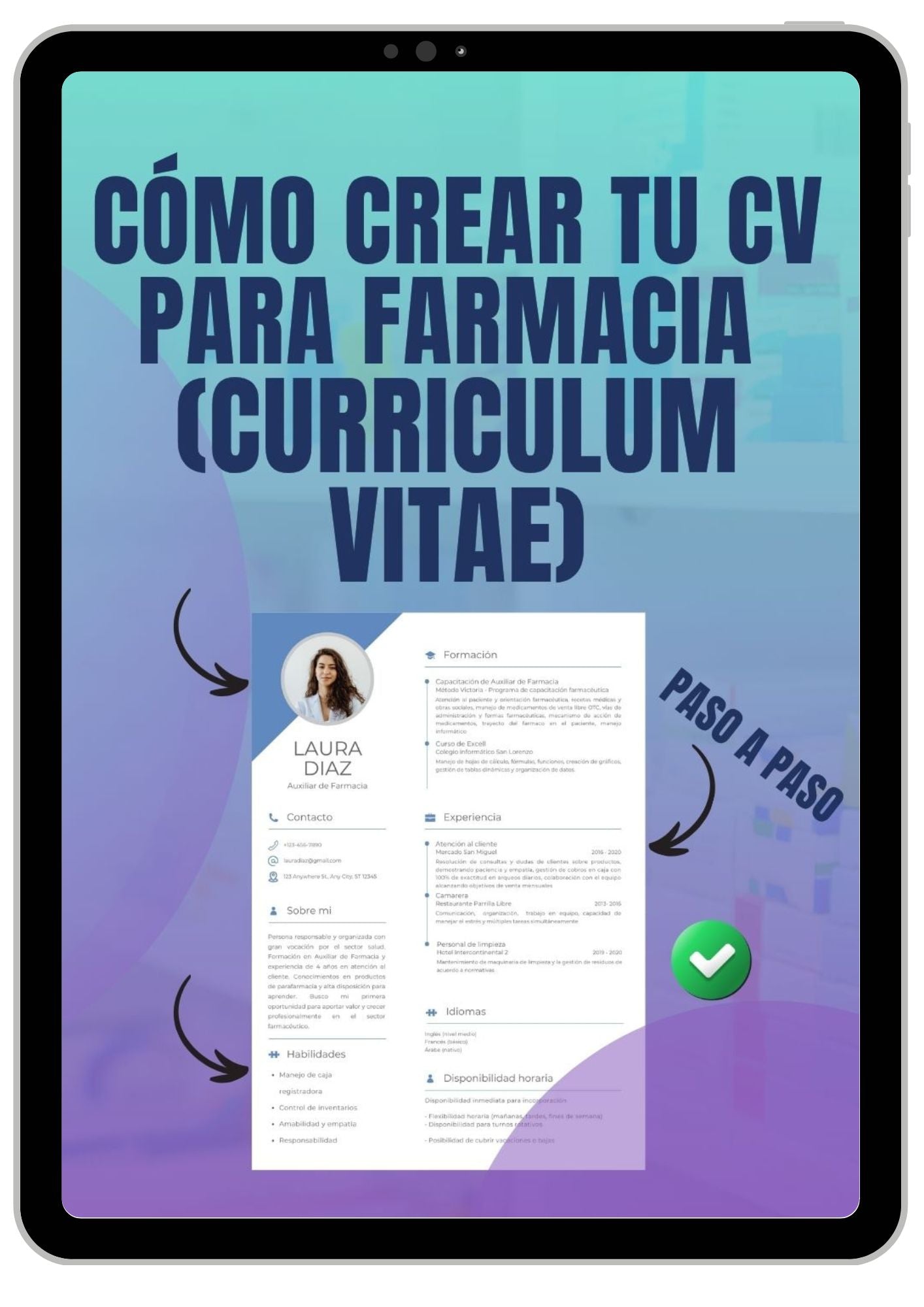 Guía de cómo crear tu CV para farmacia